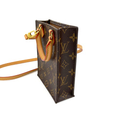 Louis Vuitton Mini Tote Bag Crossbody Petit Sac Plat Monogram M90564 New  receipt