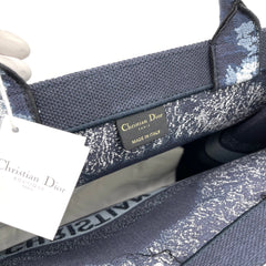 Brand New Christian Dior Tie Dye Book Tote Embroidered Canvas