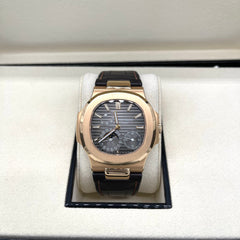 Patek Philippe Nautilus 5712R Moonphase 18K Rose Gold Men's Watch Box & Papers