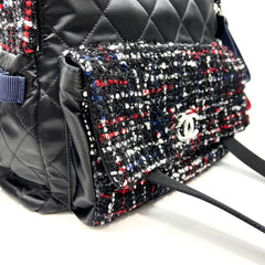 CHANEL Astronaut Essentials Backpack Quilted Nylon with Tweed Medium