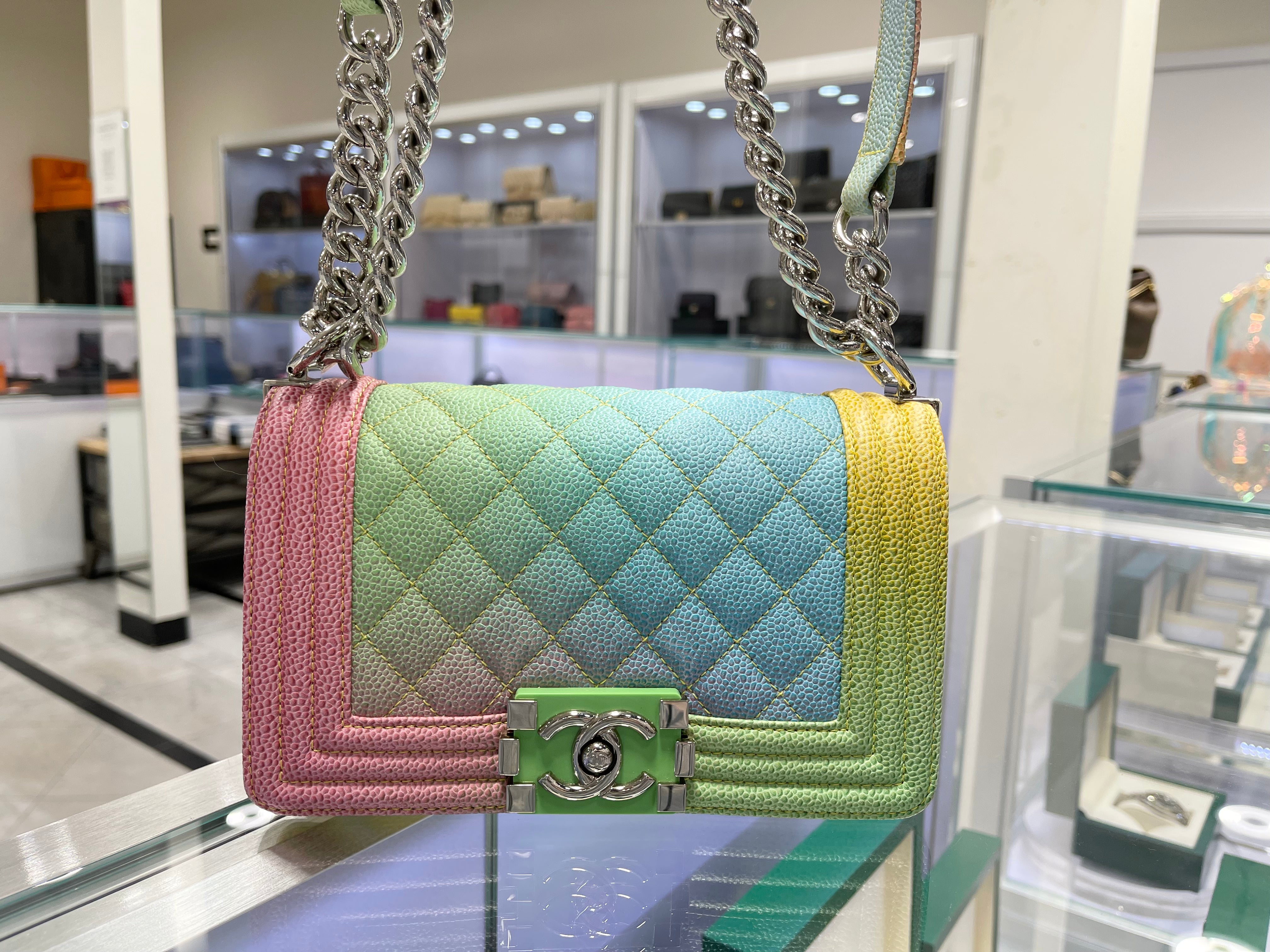 Chanel rainbow discount boy bag dupe