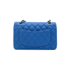 Brand New Chanel Small Classic Quilted Flap Blue Caviar Gold Hardware
