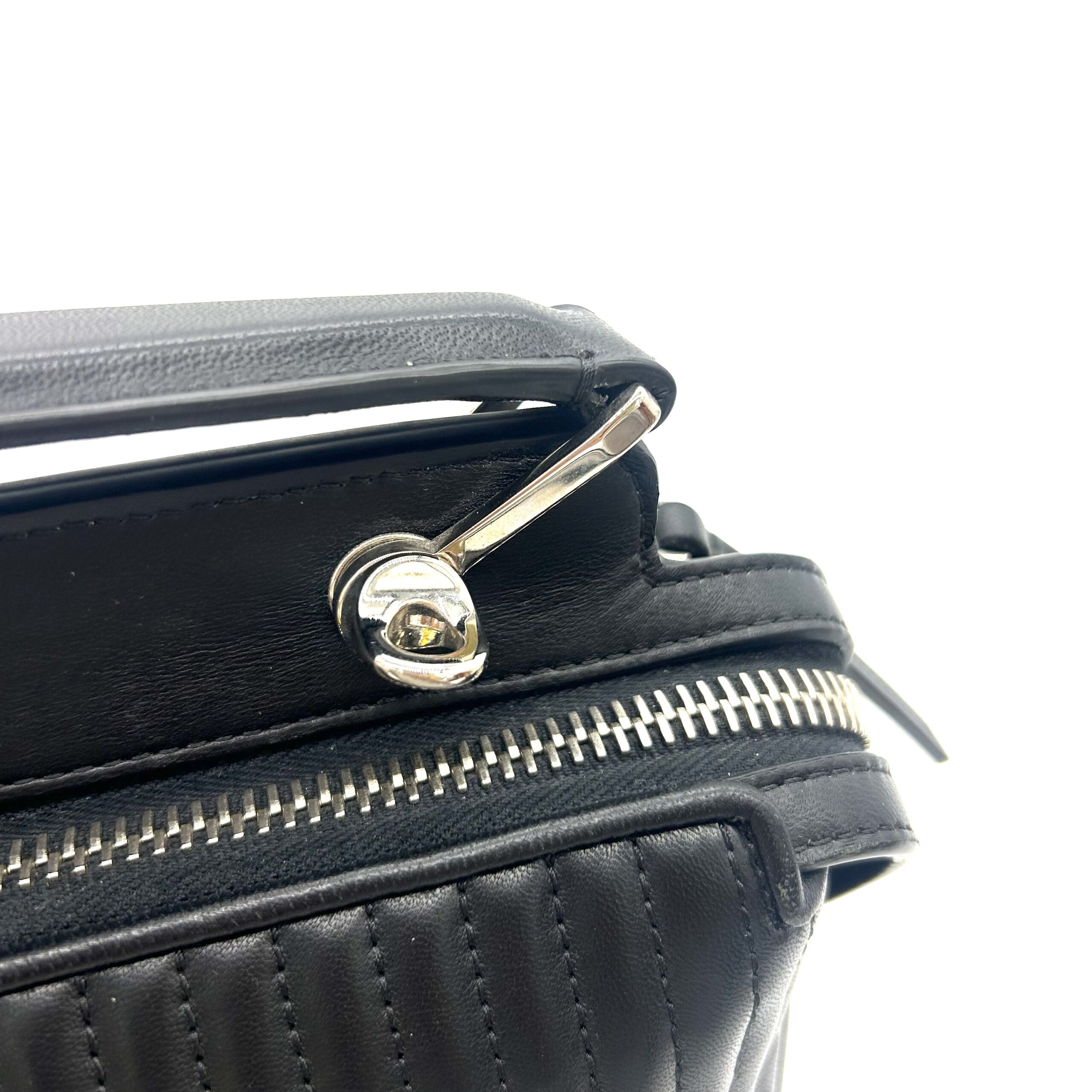 FENDI black quilted leather DOTCOM CLICK SMALL Shoulder Bag - Image 9