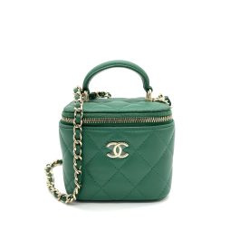 CHANEL Green Mini Vanity Chain Bag – Like New, Unused