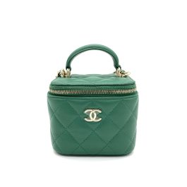 CHANEL Green Mini Vanity Chain Bag – Like New, Unused
