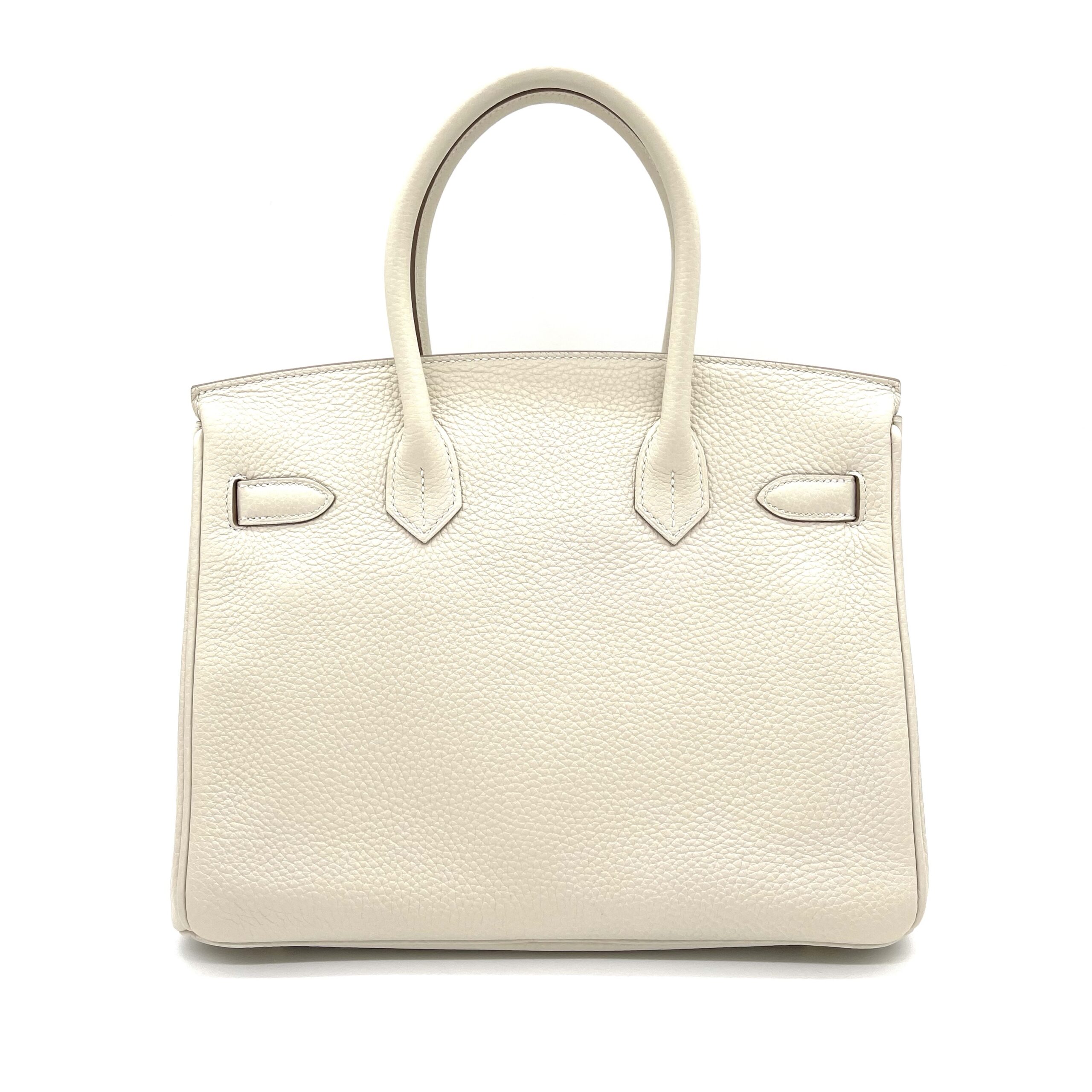 Hermès Birkin 30 – Craie Togo with Gold Hardware - Image 4
