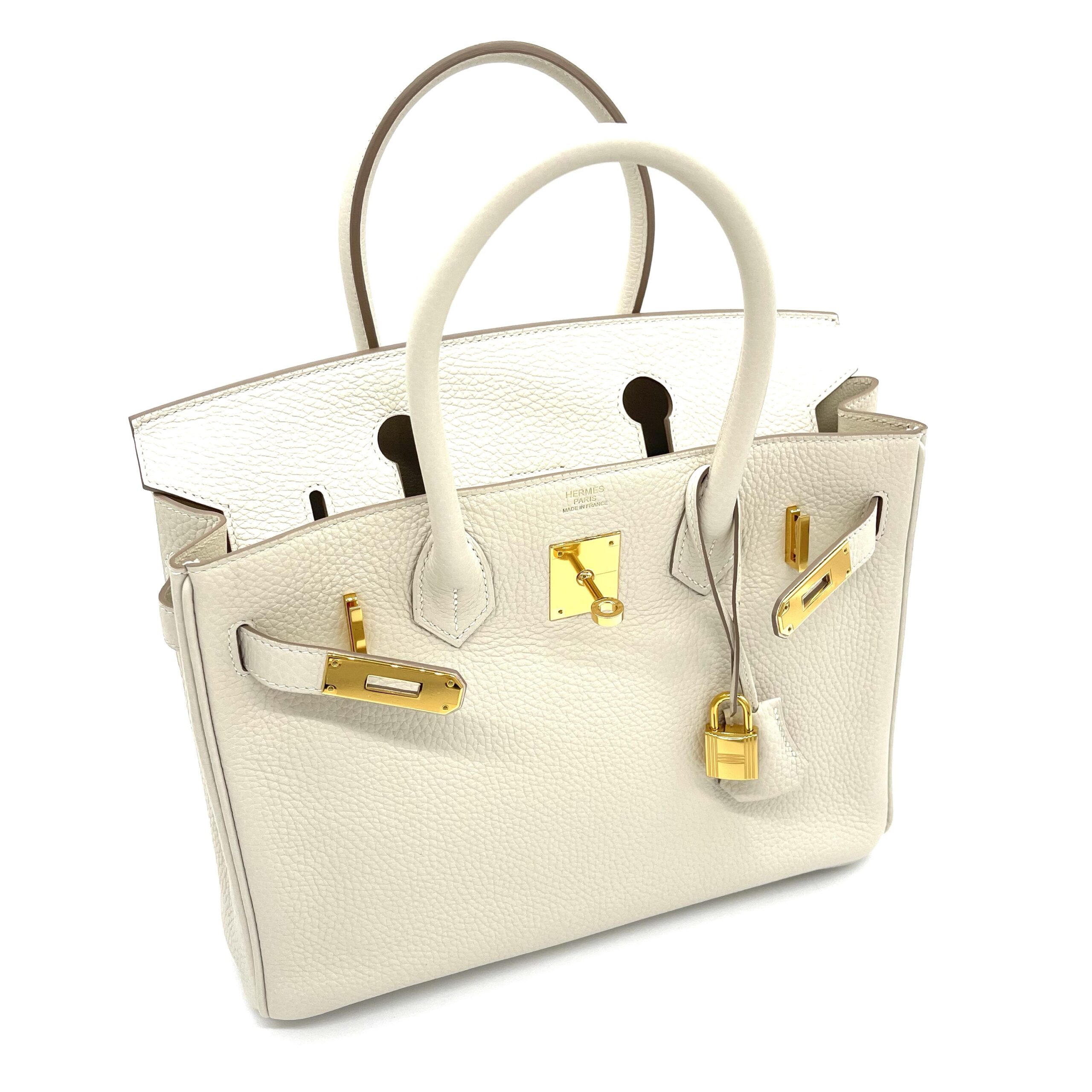 Hermès Birkin 30 – Craie Togo with Gold Hardware - Image 10