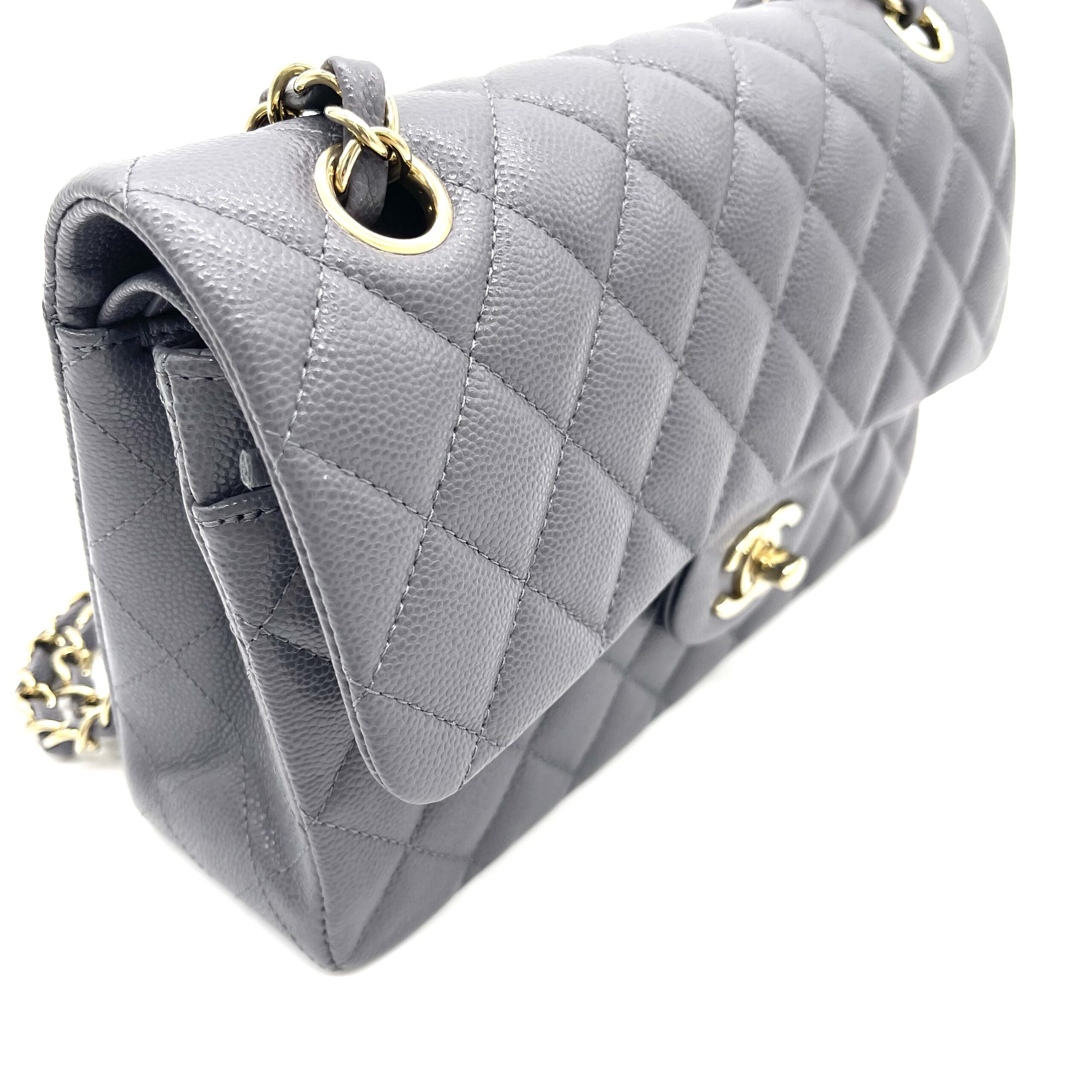 Chanel Classic Small Double Flap Bag – Dark Grey - Image 6