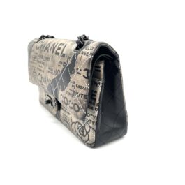 CHANEL Graffiti Newspaper Medium Classic Double Flap Bag – Limited Edition