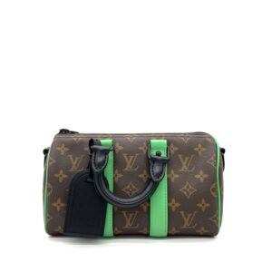 Louis Vuitton Monogram Macassar Keepall Bandoulière 25 – Minty Green