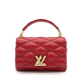 Louis Vuitton GO-14 MM MM Red Leather with Gold Hardware
