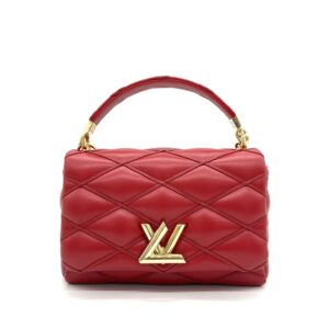 Louis Vuitton GO-14 MM MM Red Leather with Gold Hardware