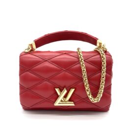 Louis Vuitton GO-14 MM MM Red Leather with Gold Hardware