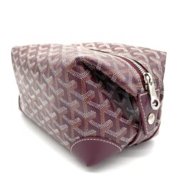 Goyard Boeing 25 Trousse Canvas Bag Burgundy