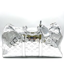 Louis vuitton Monogram Mirror Keepall Bandouliere 45 Silver