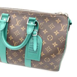 Louis Vuitton Monogram Macassar Keepall Bandoulière 35 Borneo Green