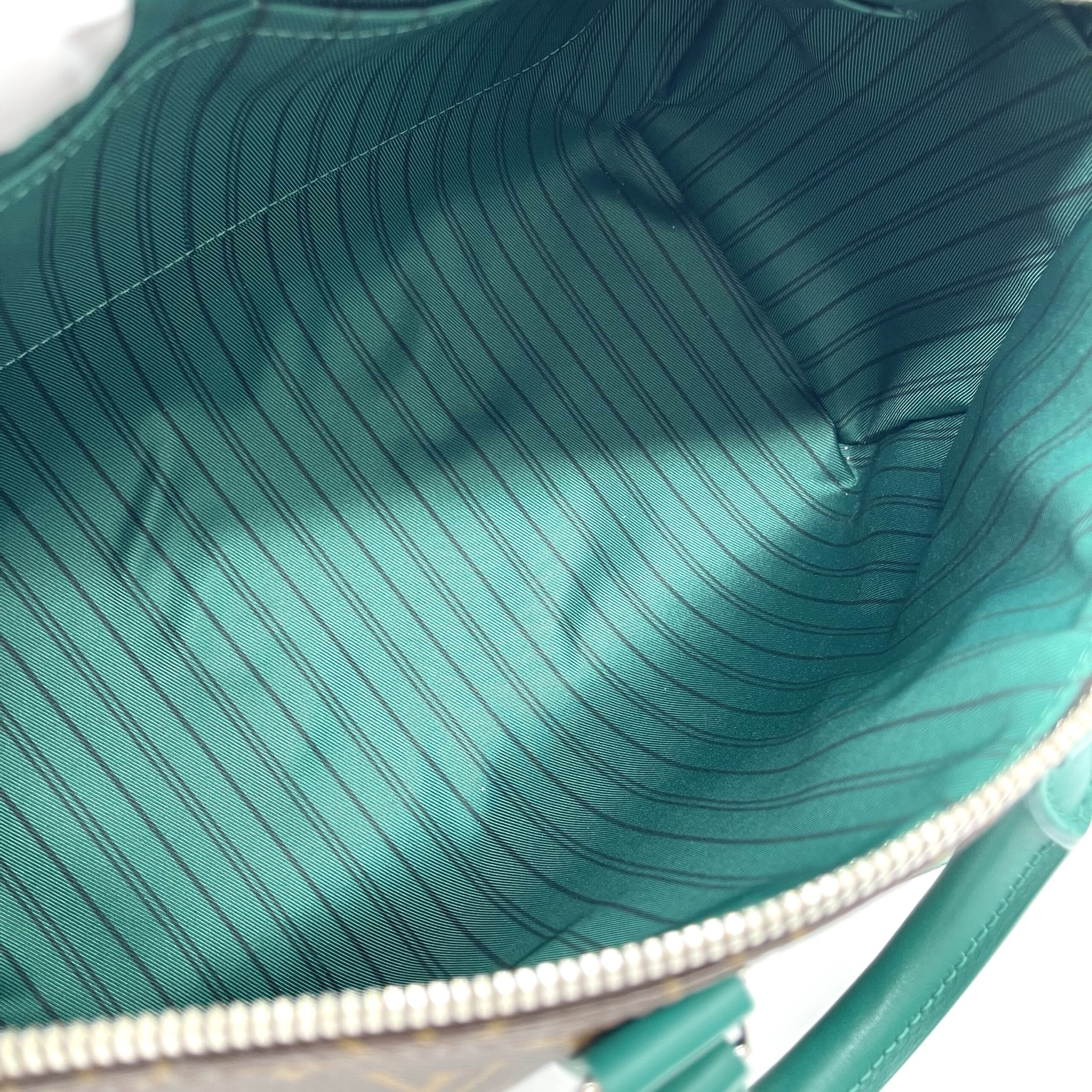 Louis Vuitton Monogram Macassar Keepall Bandoulière 35 Borneo Green - Image 6
