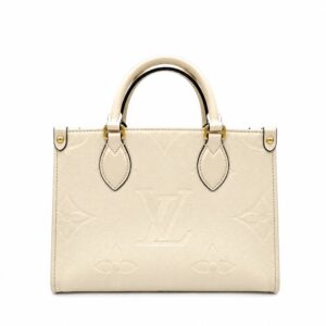 Louis Vuitton OnTheGo PM Monogram Empreinte Leather Crème Beige