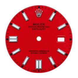 Rolex Oyster Perpetual Date Just Red Dial With Date 36mm