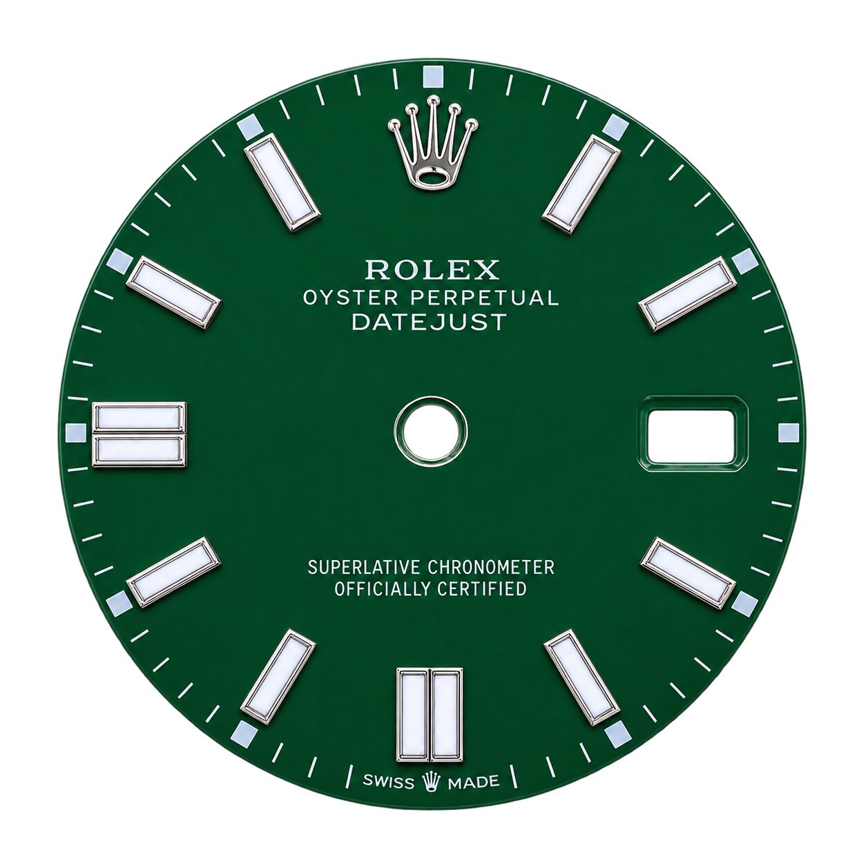 Rolex Oyster Perpetual Date Just Dark Green Dial With Date 36mm