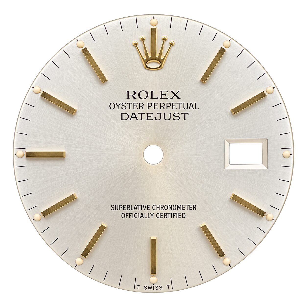 Guaranteed Authentic Rolex Oyster Perpetual Datejust With Date Superlative Chronometer Officially Certified Swiss Made Champagne Dial 36mm