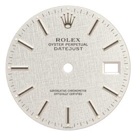 Guaranteed Authentic Rolex Oyster Perpetual Datejust With Date 16030 Superlative Chronometer Officially Certified Swiss Made Silver Linen Dial 36mm