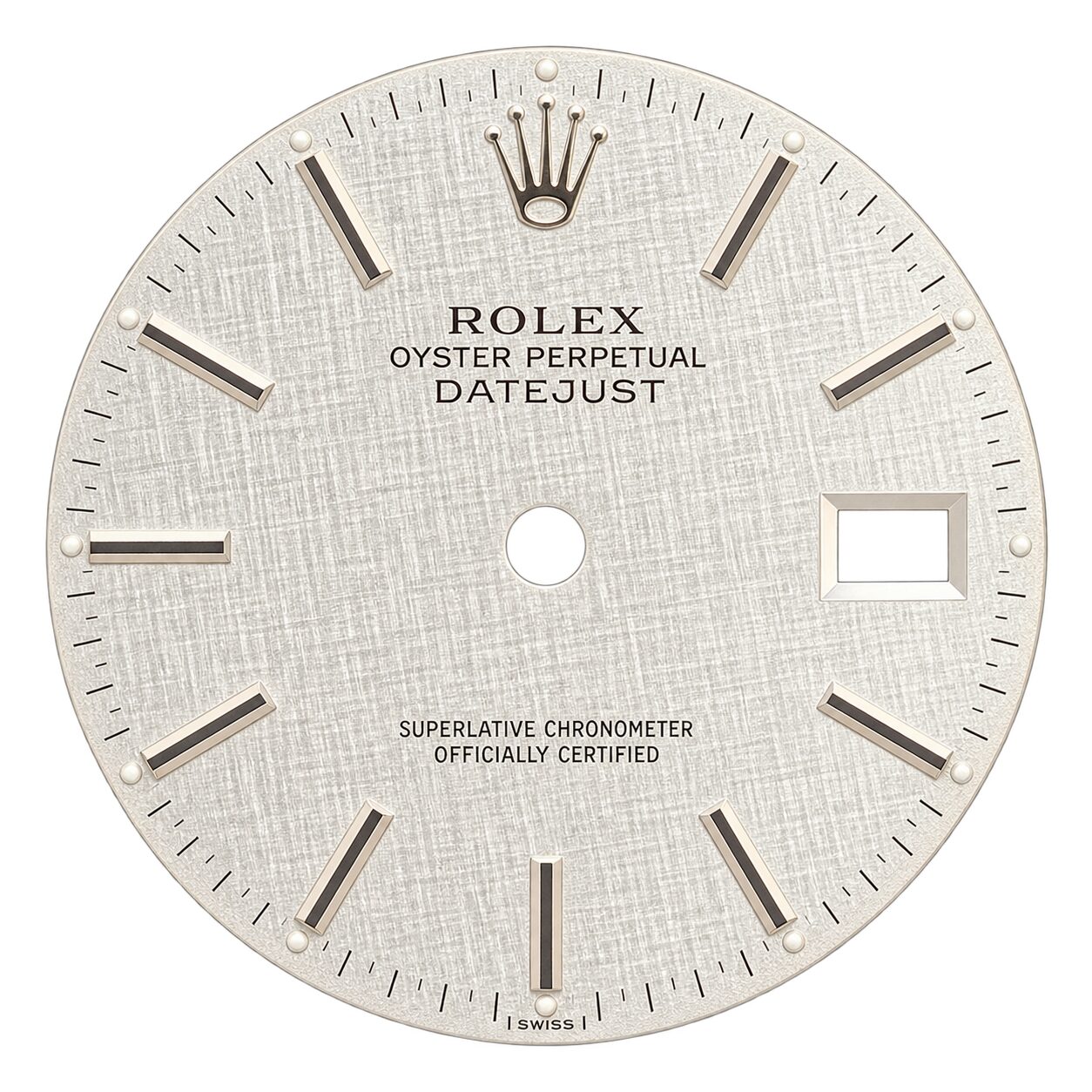 Guaranteed Authentic Rolex Oyster Perpetual Datejust With Date 16030 Superlative Chronometer Officially Certified Swiss Made Silver Linen Dial 36mm