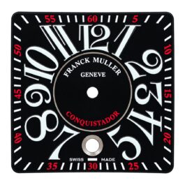 Guaranteed Authentic Franck Muller Geneve Conquistador Cortez Black Dial Swiss Made 31mm x 31mm