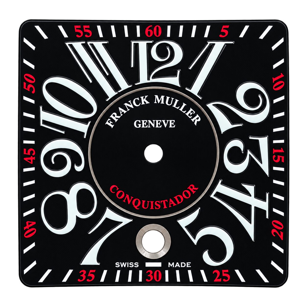 Guaranteed Authentic Franck Muller Geneve Conquistador Cortez Black Dial Swiss Made 31mm x 31mm