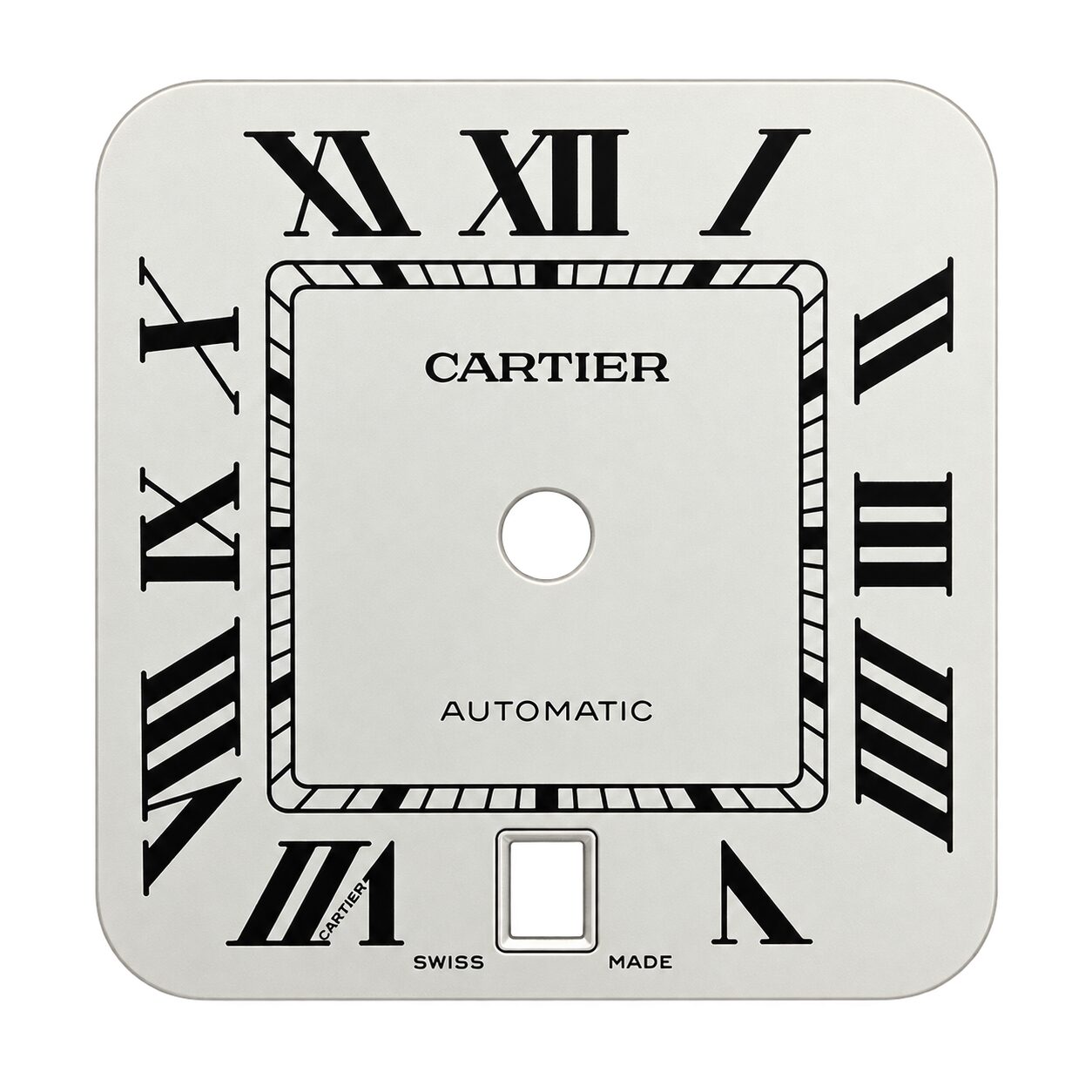 Guaranteed Authentic Cartier Santos Large With Date 26.1mmx26.1mm Automatic Silver Swiss Dial