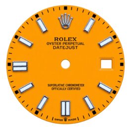 Rolex Oyster Perpetual Date Just Bright Orange Dial With Date 36mm