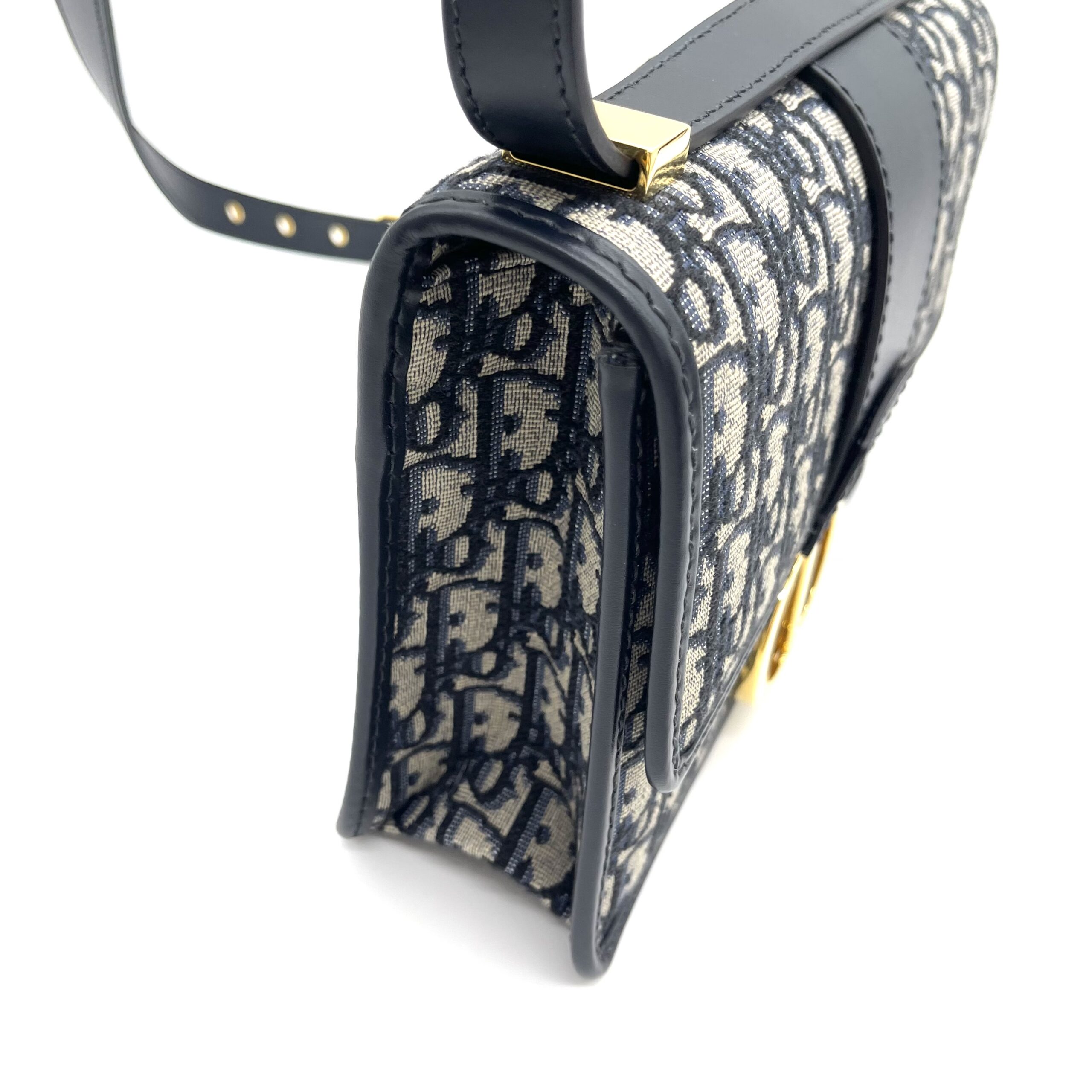 Dior 30 Montaigne Bag / Blue Dior Oblique Jacquard - Image 3
