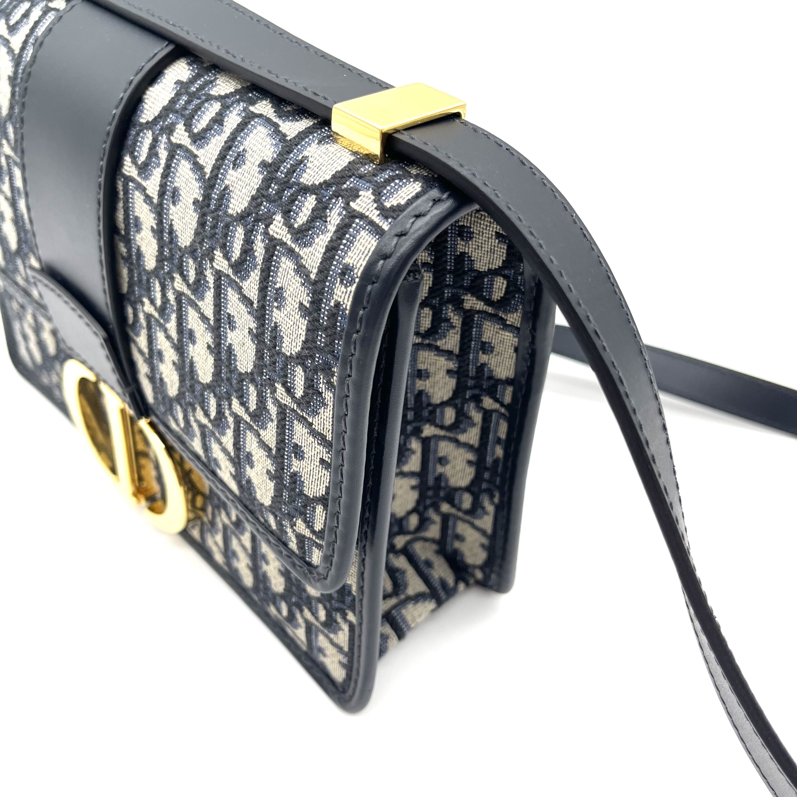Dior 30 Montaigne Bag / Blue Dior Oblique Jacquard - Image 4