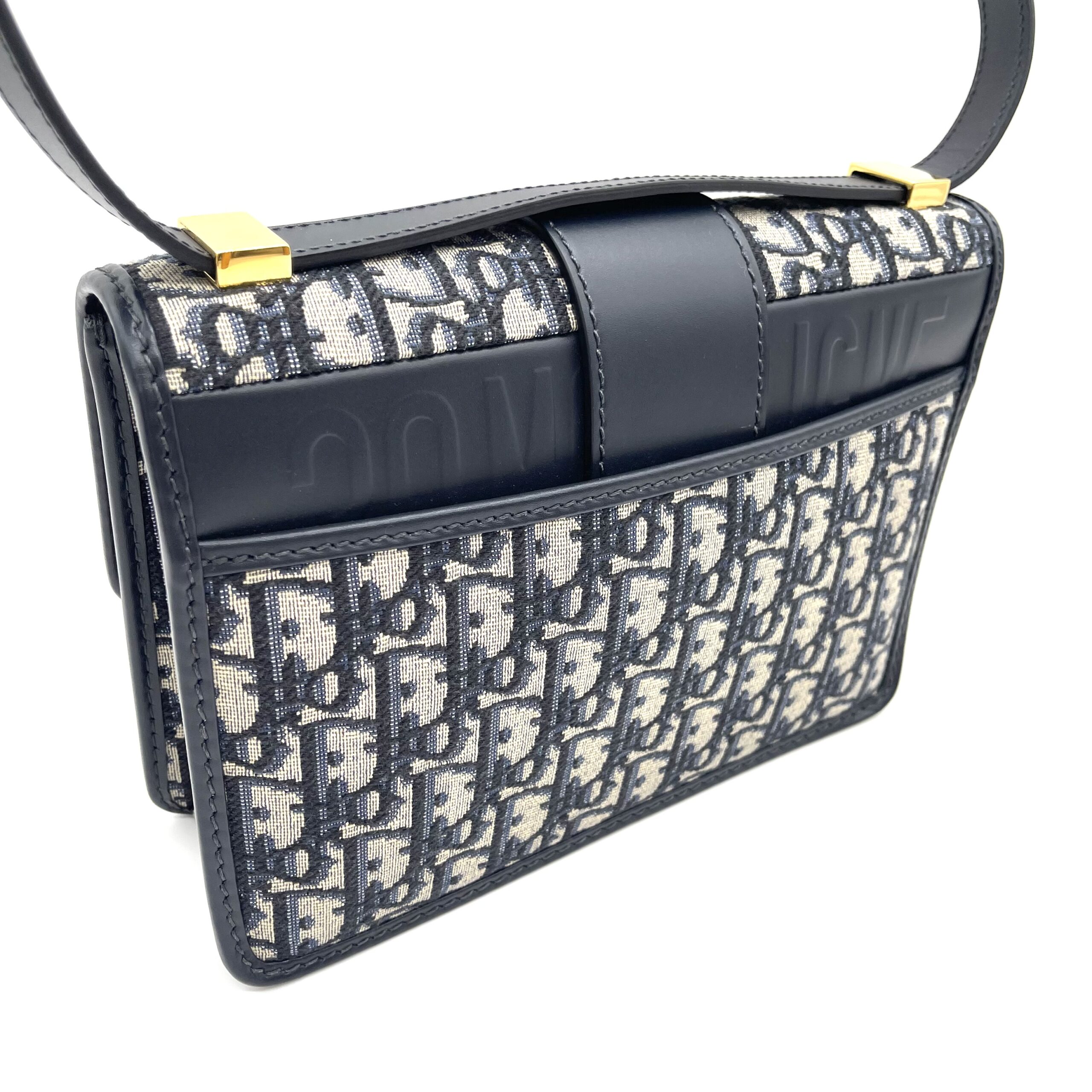 Dior 30 Montaigne Bag / Blue Dior Oblique Jacquard - Image 6