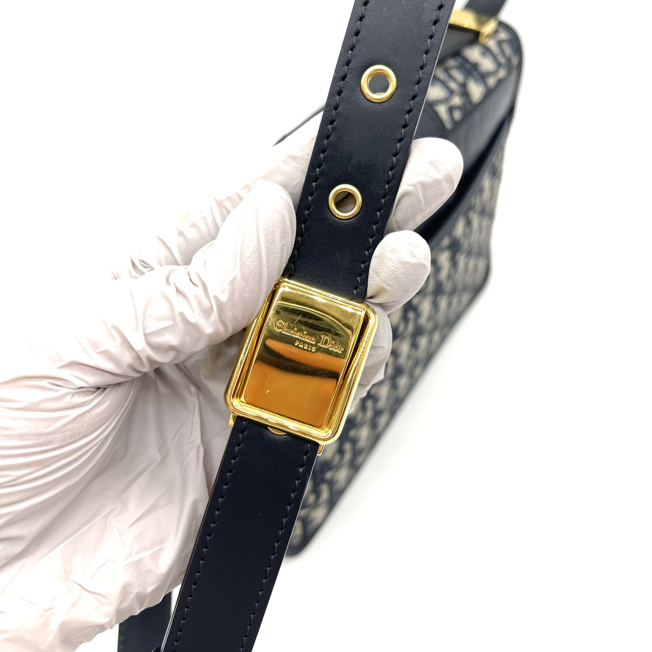 Dior 30 Montaigne Bag / Blue Dior Oblique Jacquard - Image 7