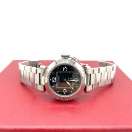 Cartier Pasha C 35mm Automatic Black Dial Stainless Steel Watch