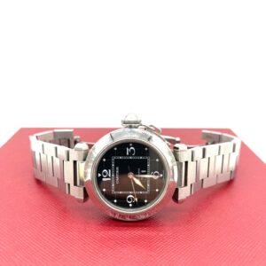 Cartier Pasha C 35mm Automatic Black Dial Stainless Steel Watch