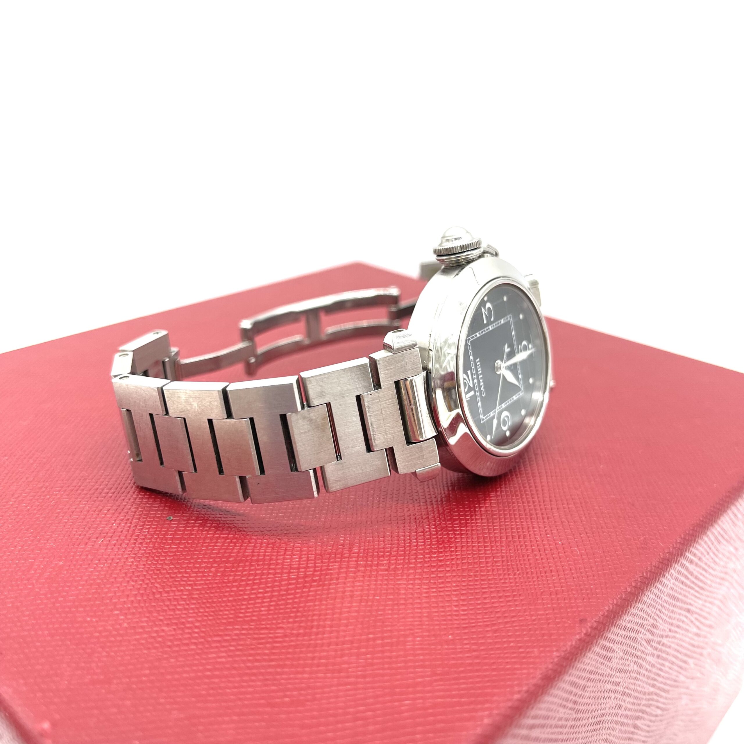 Cartier Pasha C 35mm Automatic Black Dial Stainless Steel Watch - Image 3