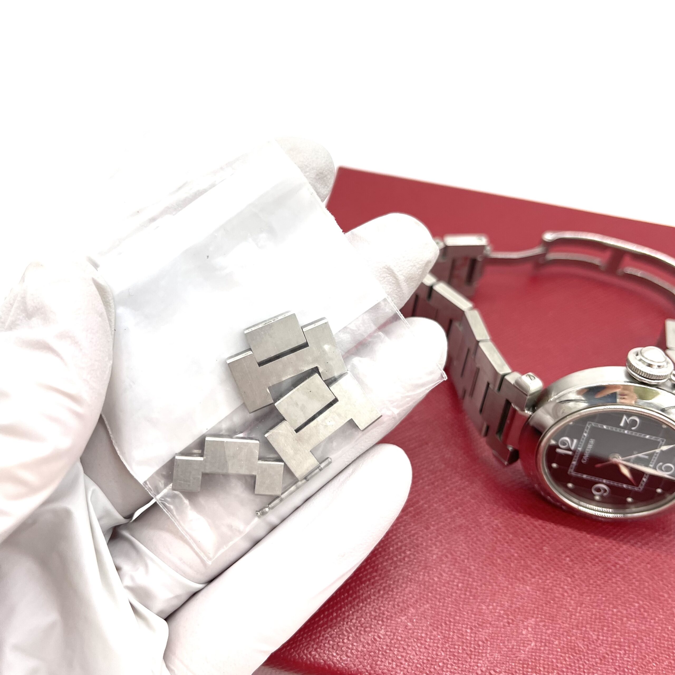 Cartier Pasha C 35mm Automatic Black Dial Stainless Steel Watch - Image 4