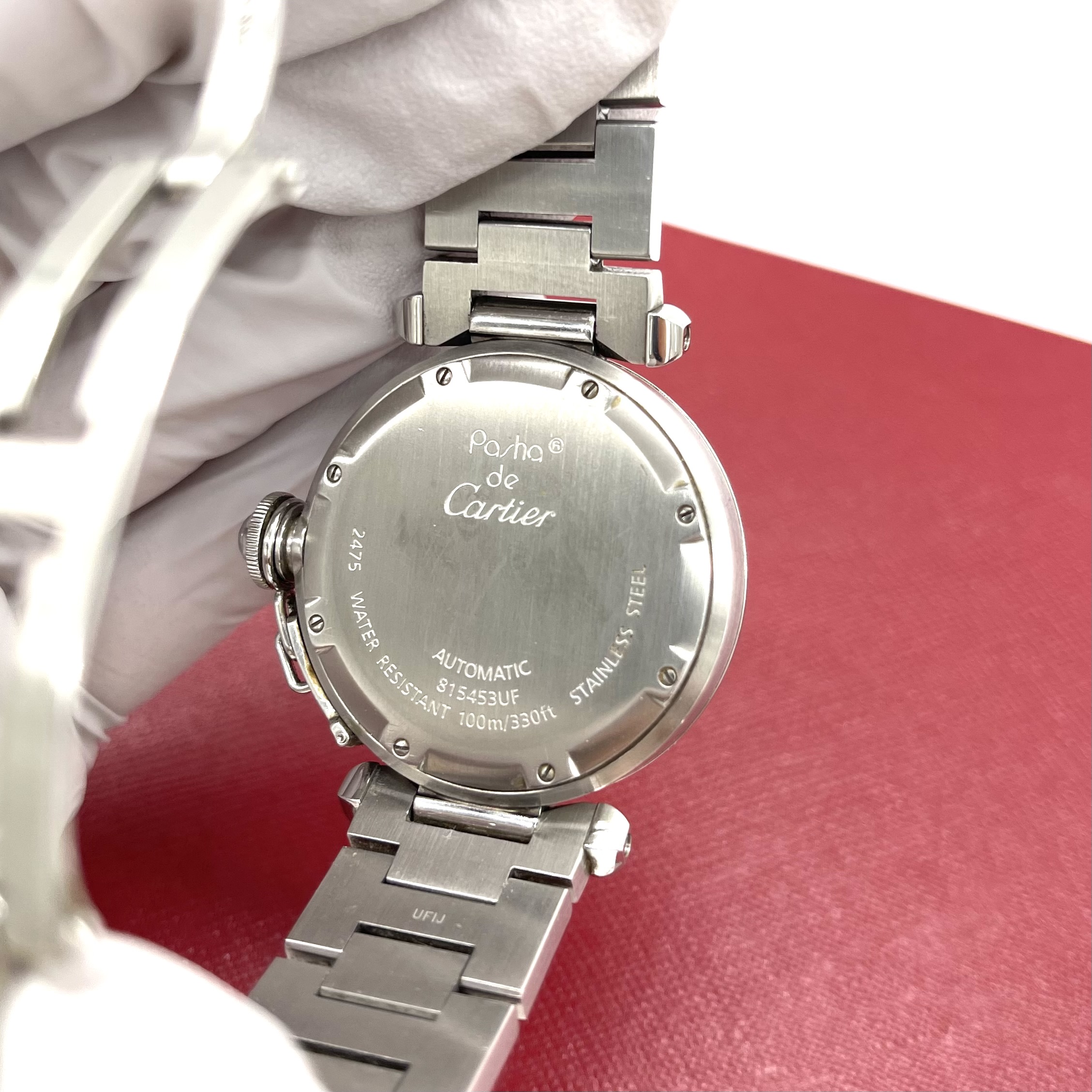 Cartier Pasha C 35mm Automatic Black Dial Stainless Steel Watch - Image 5