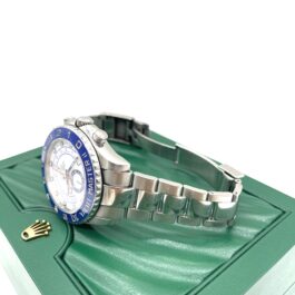 Rolex Yacht-Master II 44mm Stainless Steel White Dial Blue Ceramic Bezel 116680