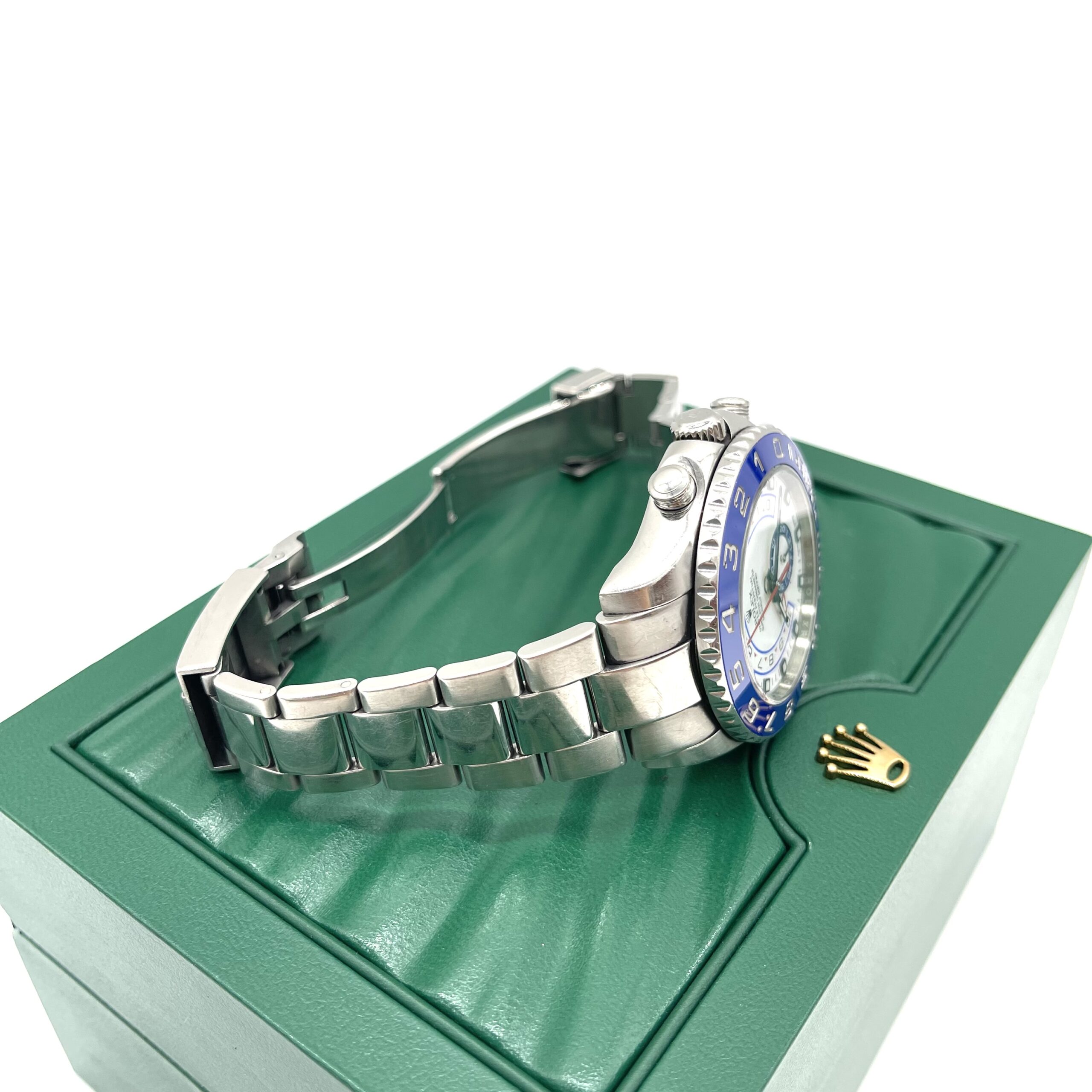 Rolex Yacht-Master II 44mm Stainless Steel White Dial Blue Ceramic Bezel 116680 - Image 3