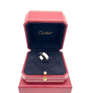Cartier LOVE Ring Classic Model 18K White Gold Size 55