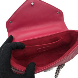 Louis Vuitton Calfskin New Wave Chain PM Scarlet