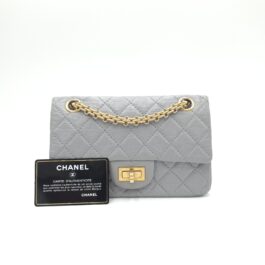 Chanel Aged Calfskin Quilted 2.55 Reissue Mini Flap Grey