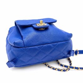 Chanel Caviar Quilted Samll CC Day Backpack Blue