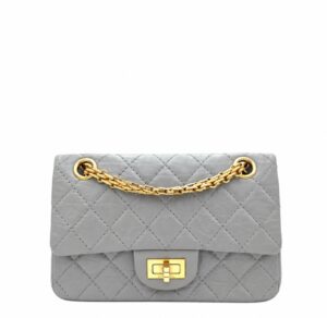 Chanel Aged Calfskin Quilted 2.55 Reissue Mini Flap Grey