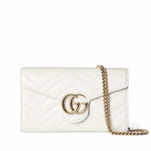 GUCCI GG Marmont Wallet on Chain Cream color