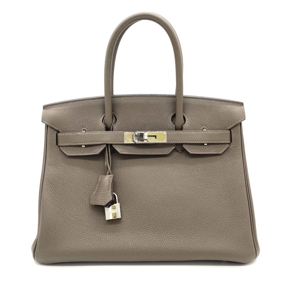 Hermès Birkin 30 Gris Asphalte Togo Leather Palladium Hardware
