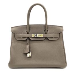Hermès Birkin 30 Gris Asphalte Togo Leather Palladium Hardware